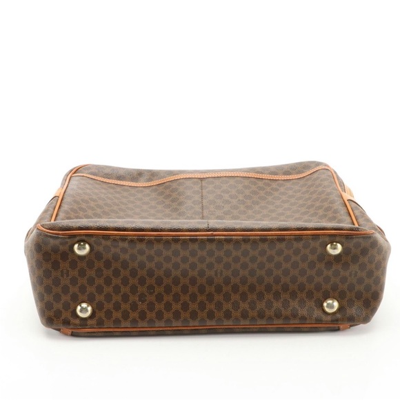 Celine LapTop Bag-Double Zip Soft Carry-On Bag in Macadam Canvas and Leather - Picture 5 of 6